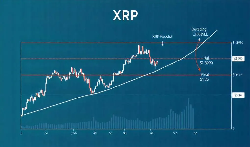 Following a corrective downtrend within the descending channel, the price of XRP targets $3.34. 