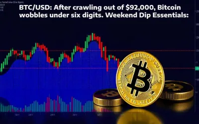 BTC/USD: After crawling out of $92,000, Bitcoin wobbles under six digits. Weekend Dip Essentials: